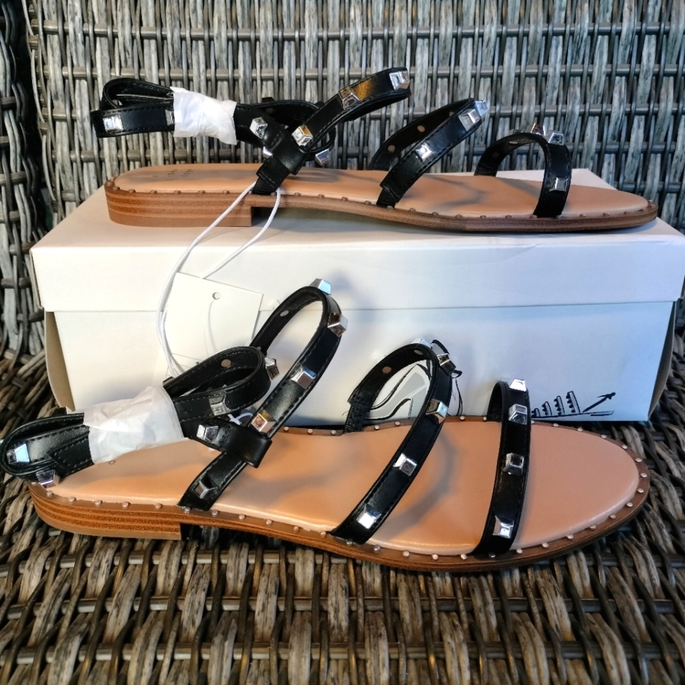 A New Day Astrid Sandals Black Sizes 10 and 6.5